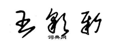 朱锡荣王彩新草书个性签名怎么写