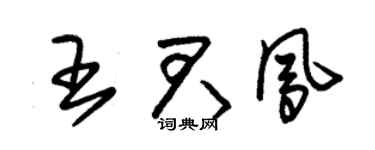 朱锡荣王君凤草书个性签名怎么写