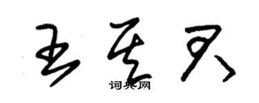 朱锡荣王其君草书个性签名怎么写