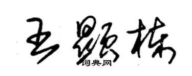 朱锡荣王显栋草书个性签名怎么写