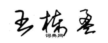 朱锡荣王栋盈草书个性签名怎么写