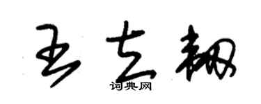 朱锡荣王立韧草书个性签名怎么写