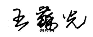 朱锡荣王苏光草书个性签名怎么写