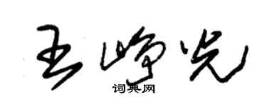 朱锡荣王峥光草书个性签名怎么写