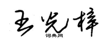 朱锡荣王光梓草书个性签名怎么写