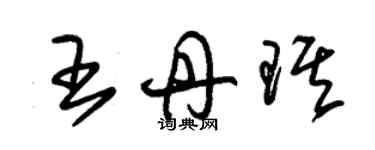 朱锡荣王丹琪草书个性签名怎么写