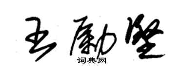 朱锡荣王励坚草书个性签名怎么写