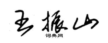 朱锡荣王振山草书个性签名怎么写