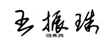 朱锡荣王振珠草书个性签名怎么写