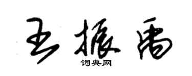 朱锡荣王振禹草书个性签名怎么写