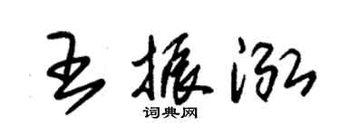 朱锡荣王振泓草书个性签名怎么写