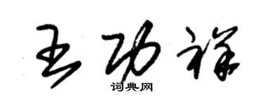 朱锡荣王功祥草书个性签名怎么写