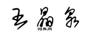 朱锡荣王晶泉草书个性签名怎么写