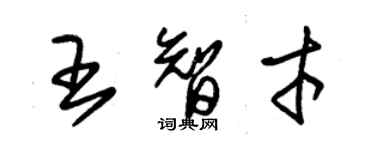 朱锡荣王智才草书个性签名怎么写