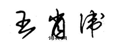 朱锡荣王肖卫草书个性签名怎么写