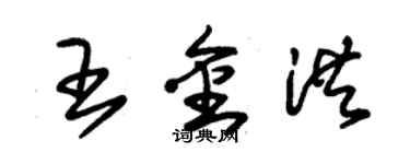 朱锡荣王金洪草书个性签名怎么写