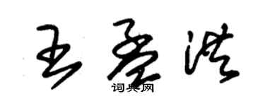 朱锡荣王孟洪草书个性签名怎么写