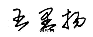 朱锡荣王里扬草书个性签名怎么写