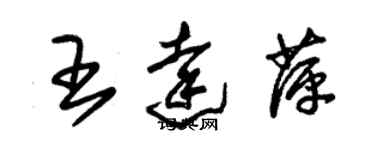 朱锡荣王达萍草书个性签名怎么写
