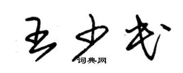 朱锡荣王少民草书个性签名怎么写