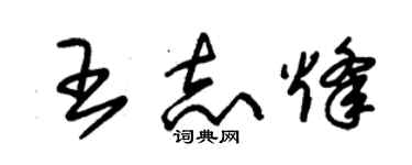 朱锡荣王志烽草书个性签名怎么写