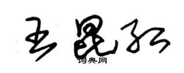 朱锡荣王昆红草书个性签名怎么写