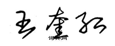 朱锡荣王奎红草书个性签名怎么写