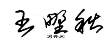 朱锡荣王野秋草书个性签名怎么写