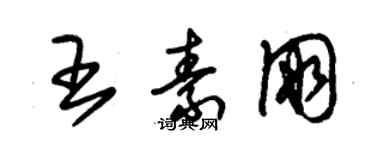 朱锡荣王素朋草书个性签名怎么写