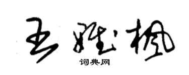 朱锡荣王雅枫草书个性签名怎么写