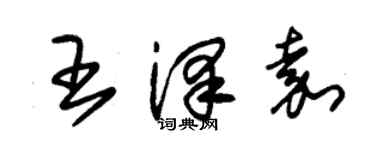 朱锡荣王泽嘉草书个性签名怎么写