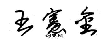 朱锡荣王宪金草书个性签名怎么写