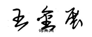 朱锡荣王金展草书个性签名怎么写