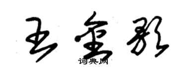 朱锡荣王金歌草书个性签名怎么写