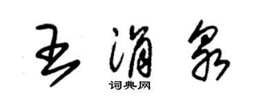 朱锡荣王涓泉草书个性签名怎么写