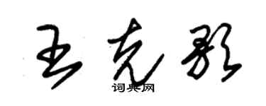 朱锡荣王克歌草书个性签名怎么写