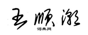 朱锡荣王顺潮草书个性签名怎么写