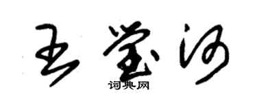 朱锡荣王莹河草书个性签名怎么写