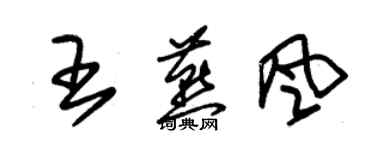 朱锡荣王燕风草书个性签名怎么写