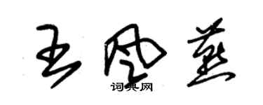 朱锡荣王风燕草书个性签名怎么写