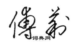 骆恒光傅莉草书个性签名怎么写