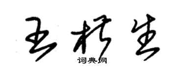 朱锡荣王椒生草书个性签名怎么写