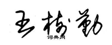 朱锡荣王树勤草书个性签名怎么写