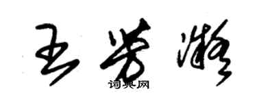 朱锡荣王芳凝草书个性签名怎么写