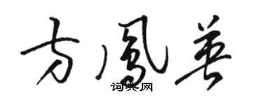骆恒光方凤英草书个性签名怎么写