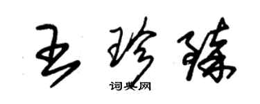 朱锡荣王珍臻草书个性签名怎么写