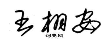 朱锡荣王栩安草书个性签名怎么写