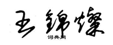 朱锡荣王锦灿草书个性签名怎么写