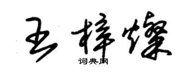 朱锡荣王梓灿草书个性签名怎么写