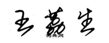 朱锡荣王荔生草书个性签名怎么写